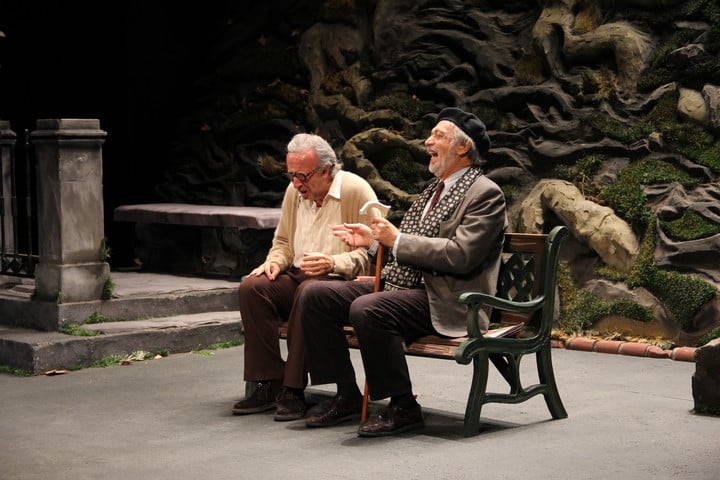 Luis Brandoni y Eduardo Blanco en "Parque Lezama".